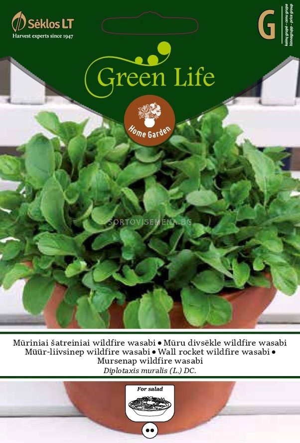 Семена Уасаби Дива ракета /люта/ WALL ROCKET Wildfire WASABI/ SK - 0,5 ...