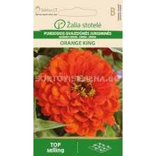 Циния Кинг оранж /  ZINNIA ORANGE KING/ SK - 1 г 