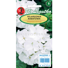 Семена Мушкато Гама F1 бяло / Pelargonium x hortorum Gama F1 white /LG 1 оп