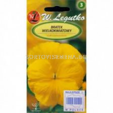 Семена Теменужка / Viola x wittrockiana Goldgelb yellow / 'LG -1 оп