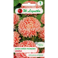 СЕМЕНА АСТРА ЖАНИНА Callistephus chinensis Paeony Janina -  ЛГ