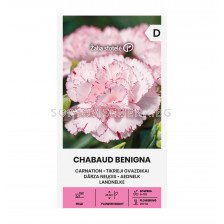 СК СЕМЕНА КАРАМФИЛ ШАБО БЕНГИНА CARNATION I CHABAUD BENIGNA, WHITE-RED  