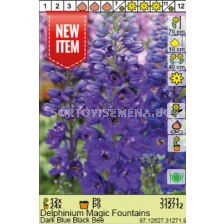 Делфиниум Dark Blue Black Bee/ Delphinum Magic Fountains - 1 брой