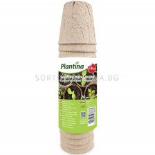 ПЛАНТИНА САКСИИ ЗА РАЗСАД КРЪГЛИ 8 СМ С ДРЕНАЖЕН ОТВОР Plantina Doniczki do rozsad 8cm okragle z dziurka odplywowa a'20szt  