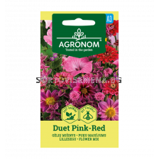 СК СЕМЕНА ЦВЕТЕН МИКС ДУЕТ РОЗОВ-ЧЕРВЕН FLOWER MIX DUET PINK-RED