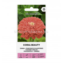 СЕМЕНА ЦИНИЯ КОРАЛОВА КРАСАВИЦА ZINNIA I CORAL BEAUTY СК