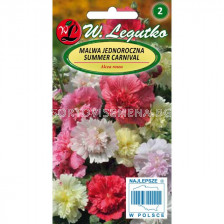 ЛГ РУЖА КИЧЕСТА САМЪР КАРНИВАЛ Alcea rosea Summer Carnival mixture,double  