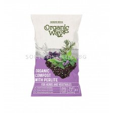 СК ОРГАНИЧЕН КОМПОСТ С ПЕРЛИТ ЗА БИЛКИ И РАСТЕНИЯ 4Л ORGANIC COMPOST FOR SPICES AND VNTVEGETABLES WITH PERLITE  