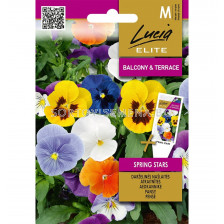СК СЕМЕНА ТЕМЕНУЖКА ПРОЛЕТНИ ЗВЕЗДИ PANSY SPRING STARS - 0,10 г