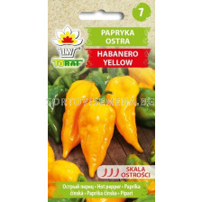 Люти чушки Хабанеро (жълти) - Capsicum chinense - 0,2г