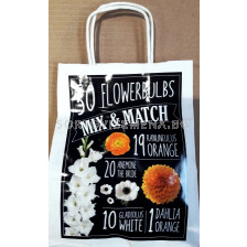 Подаръчна чанта Mix & Match ( бяло-оранжево)