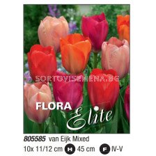 Лалета микс/ Tulipa darwin van Eijk mixed - Пакет: 1 оп.- 10 бр.