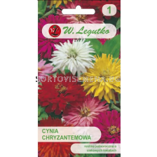 СЕМЕНА ЦИНИЯ ЩРАУС МИКС Zinnia elegans Ostrich mixture - ЛГ 