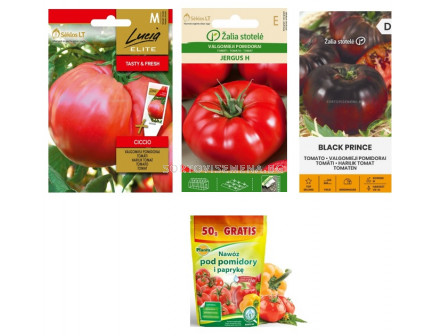 Подаръчен комплект семена домати+ тор - Вариант 1
