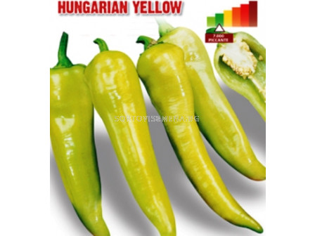 Семена Пикантен пипер Hungarian Yellow Wax Hot "SG