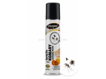 Репелент срещу комари, кърлежи и мухи Hunter - 90 мл