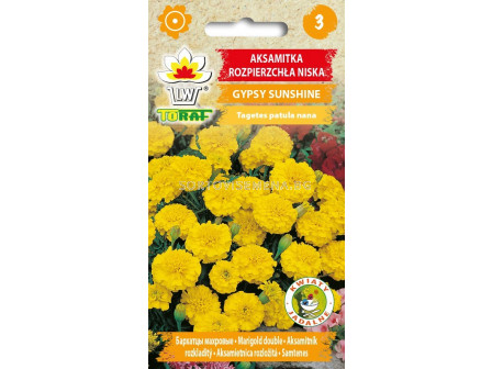 Тагетес жълт Gypsy Sunshine- Tagetes patula nana - 1г