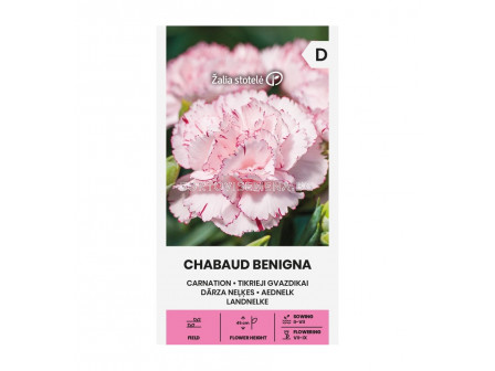 СК СЕМЕНА КАРАМФИЛ ШАБО БЕНГИНА CARNATION I CHABAUD BENIGNA, WHITE-RED  