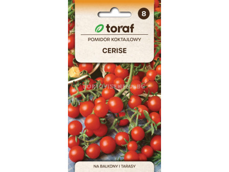 СЕМЕНА ДОМАТИ КОКТЕЙЛНИ ЧЕРЕША/ Pomidor koktajlowy Cerise - 0,5 г- ТОРАФ
