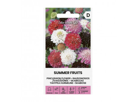 СЕМЕНА СКАБИОЗА ЛЕТЕН ПЛОД PINCUSHION FLOWER I SUMMERFRUITS - СК