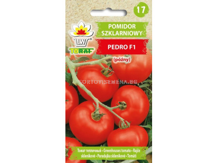 ТОРАФ ДОМАТИ ПЕДРО Х (оранжериен, късен) Pomidor szklarniowy Pedro F1 TF - 0.2г