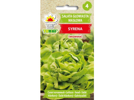 ТОРАФ СЕМЕНА САЛАТА СИРЕНА (ранна) Salata maslowa Syrena | Lactuca sativaL. TF - 1 г  