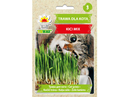 ТОРАФ СЕМЕНА ТРЕВА ЗА КОТКИ Trawa dla kota KICI MIX [30 g]  