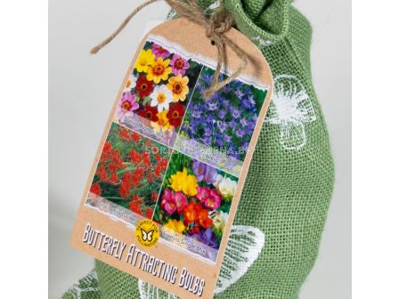 Торбичка от пролетни луковици микс привличащи пеперуди / Butterfly Mix in Brown Hessian Bag / 1 оп ( 50 бр )	
