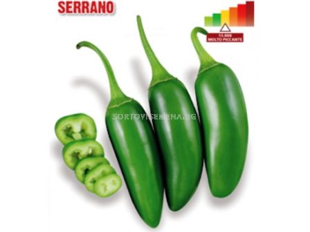 Семена Пикантен пипер (чушки) Serrano