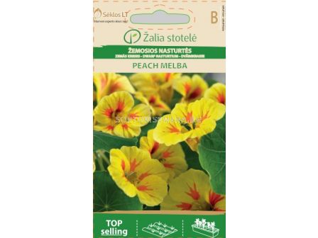 Семена Латинки / NASTURTIUM PEACH MELBA / 'SK -1 оп