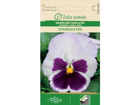 Теменужка Бяла /PANSY, SPANISH EYES/ SK - 0,3 г - sortovisemena.bg Теменужка Бяла /PANSY, SPANISH EYES/ SK - 0,3 г