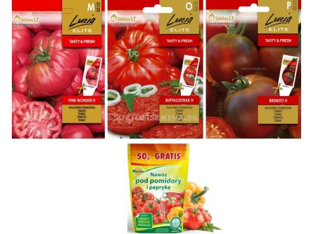Подаръчен комплект семена домати+ тор - Вариант 3
