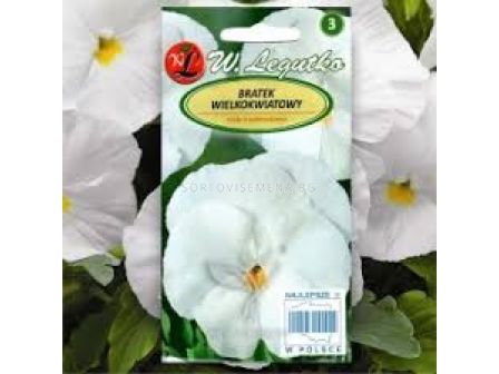 Семена Теменужка / Viola x wittrockiana Firnenschnee white-cream/ 'LG -1 оп
