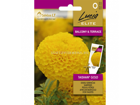 Тагетес жълт TAISHAN® GOLD - 'SK - 20 семена - sortovisemena.bg Тагетес жълт TAISHAN® GOLD - 'SK - 20 семена