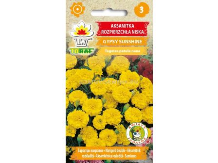 Тагетес жълт Gypsy Sunshine- Tagetes patula nana - 1г