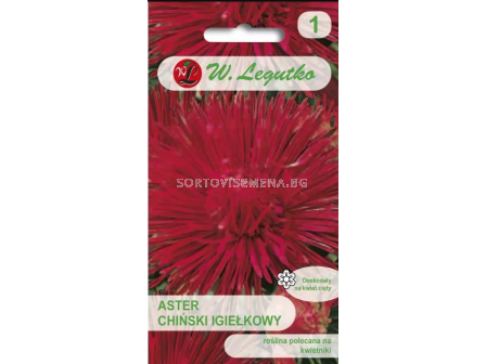 СЕМЕНА АСТРА ЧЕРВЕНА Callistephus chinensis Needle red - ЛГ 