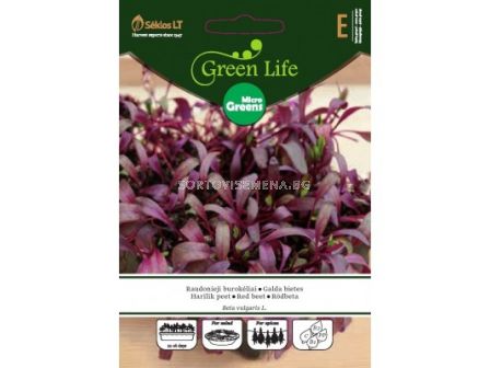 Семена Микро растения цвекло червено / BEET BULL'S BLOOD MICRO GREENS/ 'SK - 1 оп