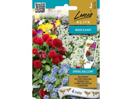 СК СЕМЕНА ЦВЕТЕН МИКС БАЛКОНСКИ/ FLOWERS SEED MIXTURE BALCONY 4М ЛЕНТА 