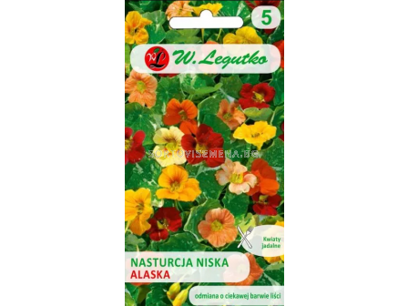 СЕМЕНА ЛАТИНКА АЛЯСКА МИКС Tropaeolum majus nanum single - ЛГ