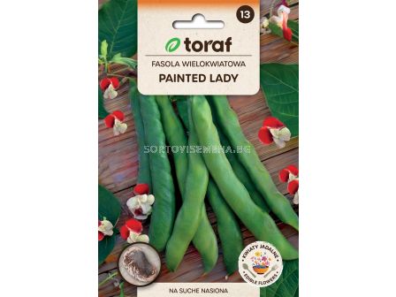 СЕМЕНА ФАСУЛ КАТЕРЛИВ С ЯДЛИВИ ЦВЕТОВЕ Painted Lady - 25 г-ТОРАФ - sortovisemena.bg СЕМЕНА ФАСУЛ КАТЕРЛИВ С ЯДЛИВИ ЦВЕТОВЕ Painted Lady - 25 г-ТОРАФ