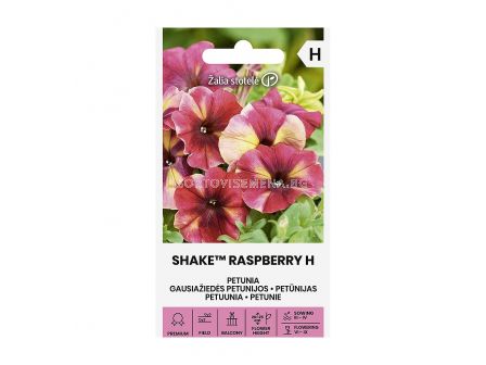СЕМЕНА ПЕТУНИЯ ШЕЙК МАЛИНА Х PETUNIA SHAKE RASPBERRY H - СК 