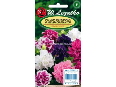 Семена Петуния хибрид Флоре Плено и Полка 2 /Petunia x hybrida flore pleno double fl. Polka F2 mix /LG 1 оп 