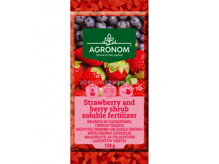 СК ЯГОДИ И ПЛОДНИ  ВОДОРАЗТВОРИМ ТОР 150Г STRATWBERRIES AND FRUIT BUSHESSOLUBLE FERTILIZER  