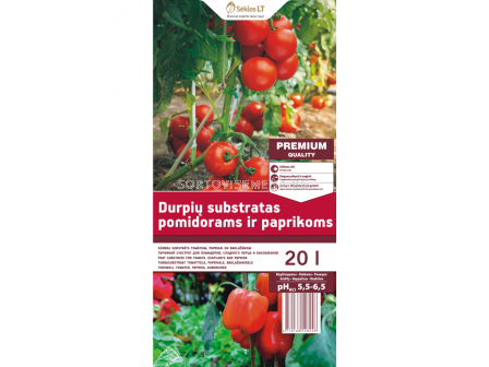 Seklos ТОРФ ДОМАТИ, ПИПЕР И ПАТЛАДЖАН 20Л - TOMATOES, PEPPERS,AUBERGINES 20Л - СК  - 1