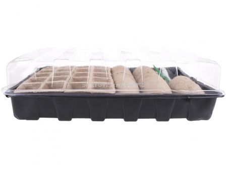 ПЛАНТИНА Комплект саксии и форми за разсад в мини оранжерия /68 елемента   - 1